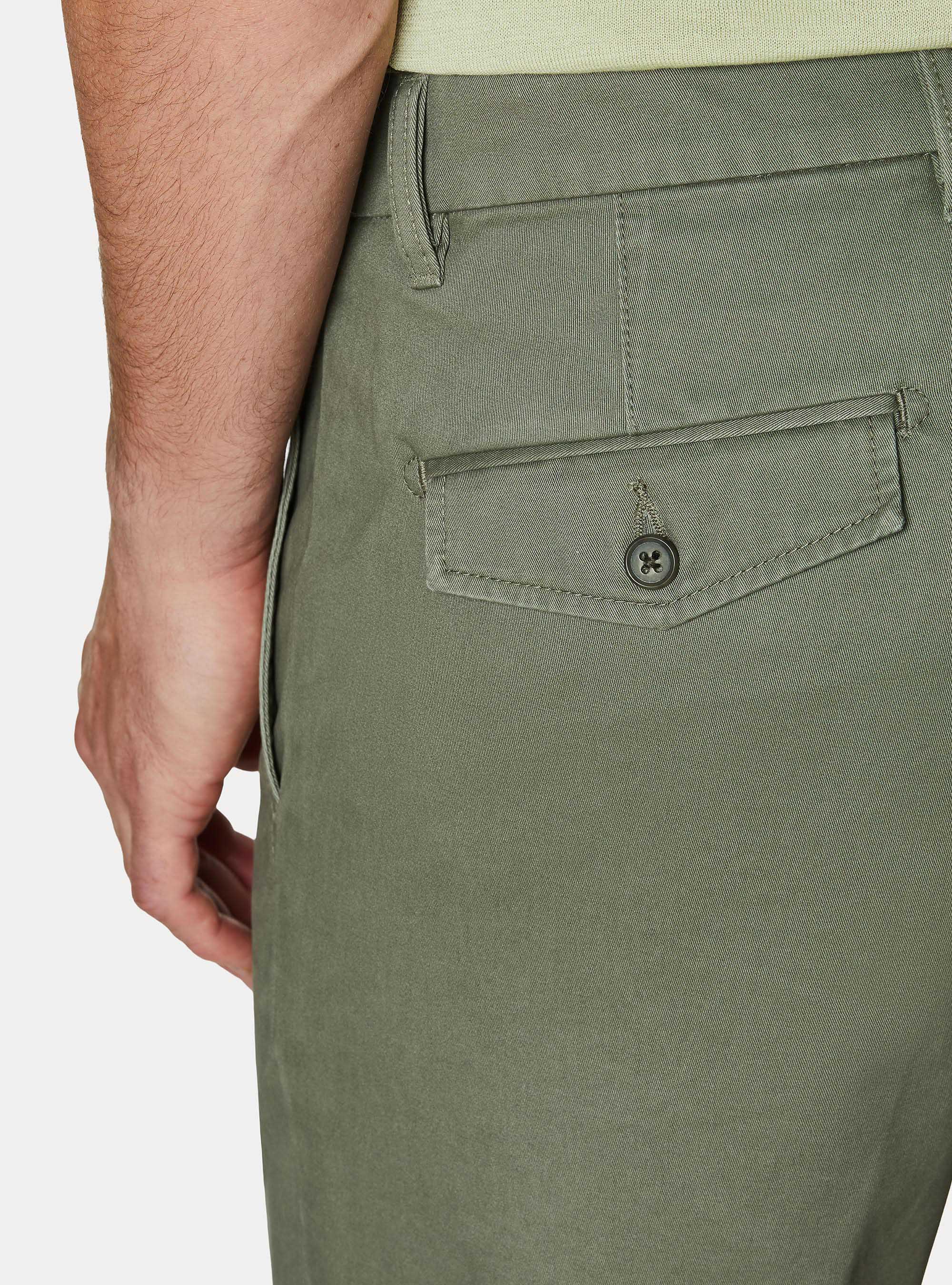 Bermudas de algod&oacute;n twill, SALVIA 0602C