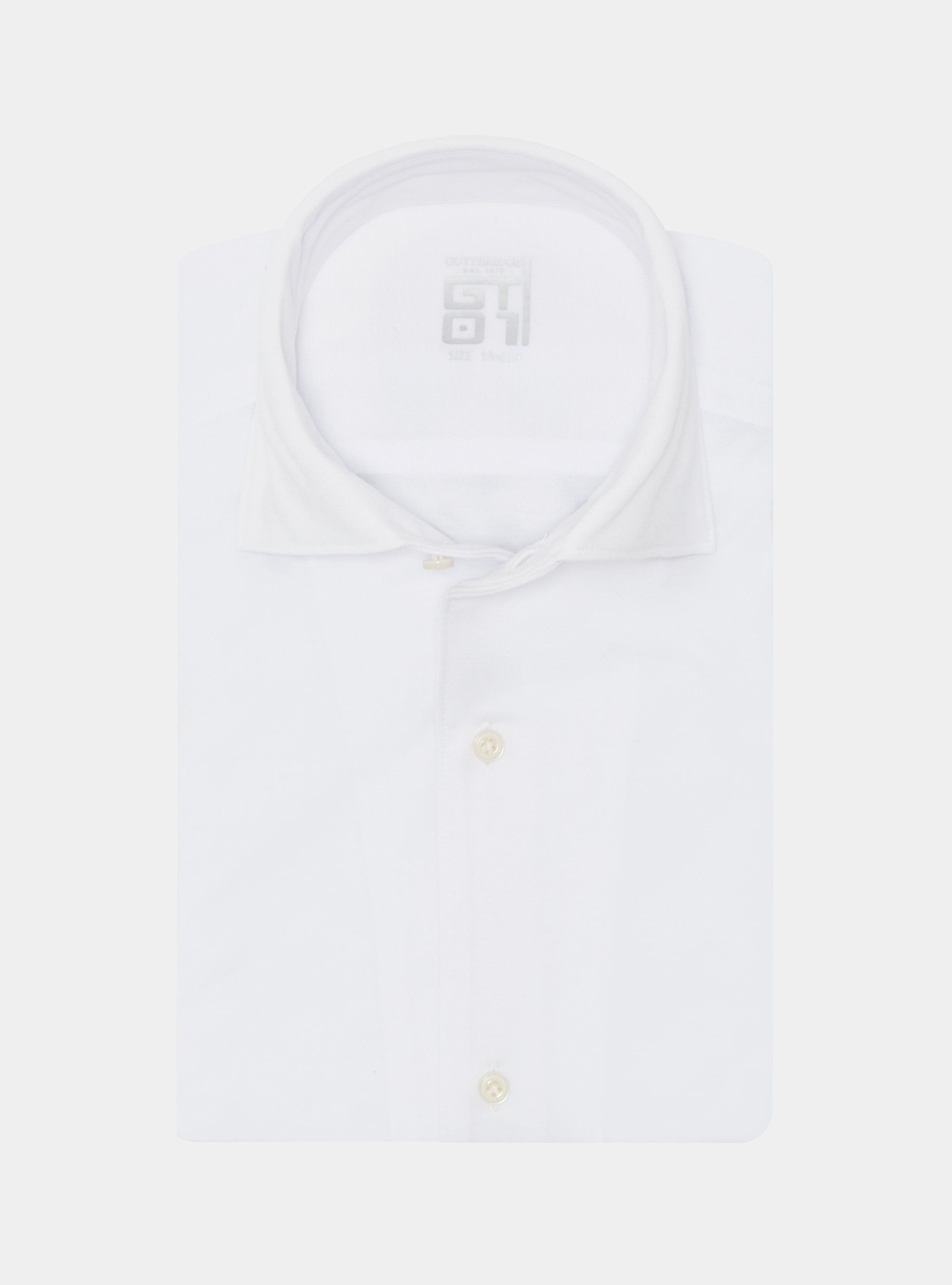 Camicia in jersey di misto cotone, BIANCO