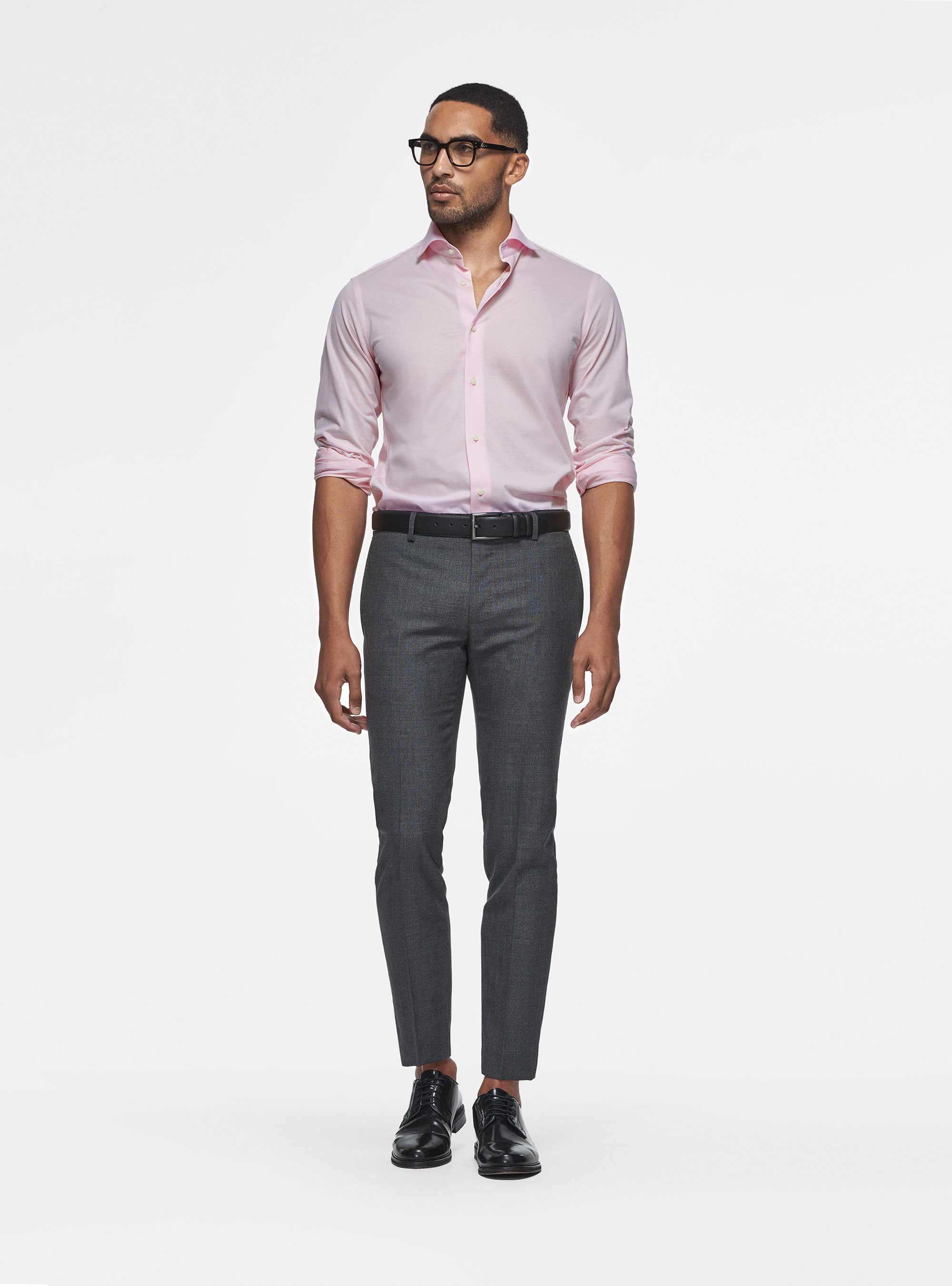 Chemise en tissu piqu&eacute; COOLMAX, ROSE