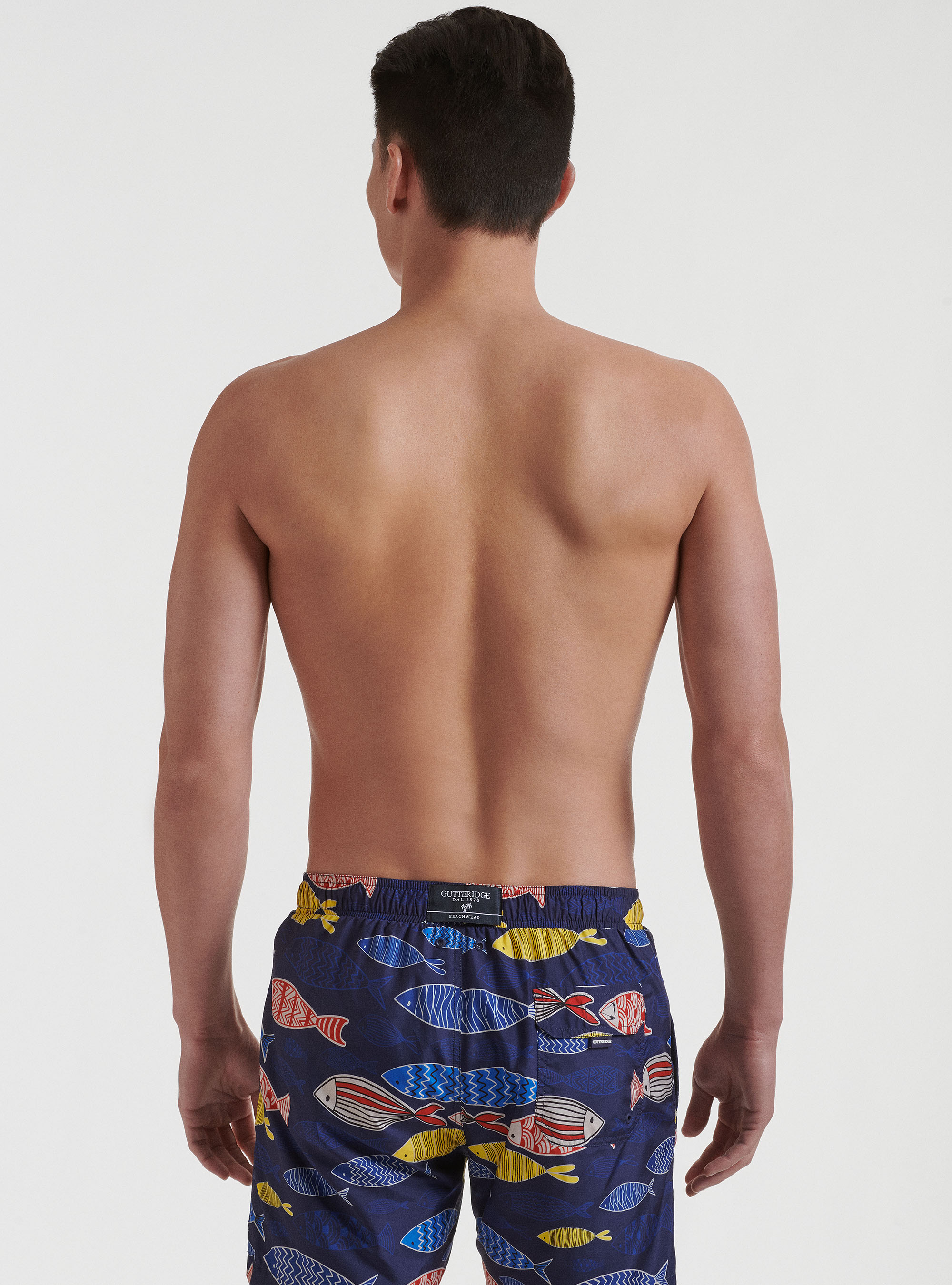 Costume da bagno fantasia pesci, BLU