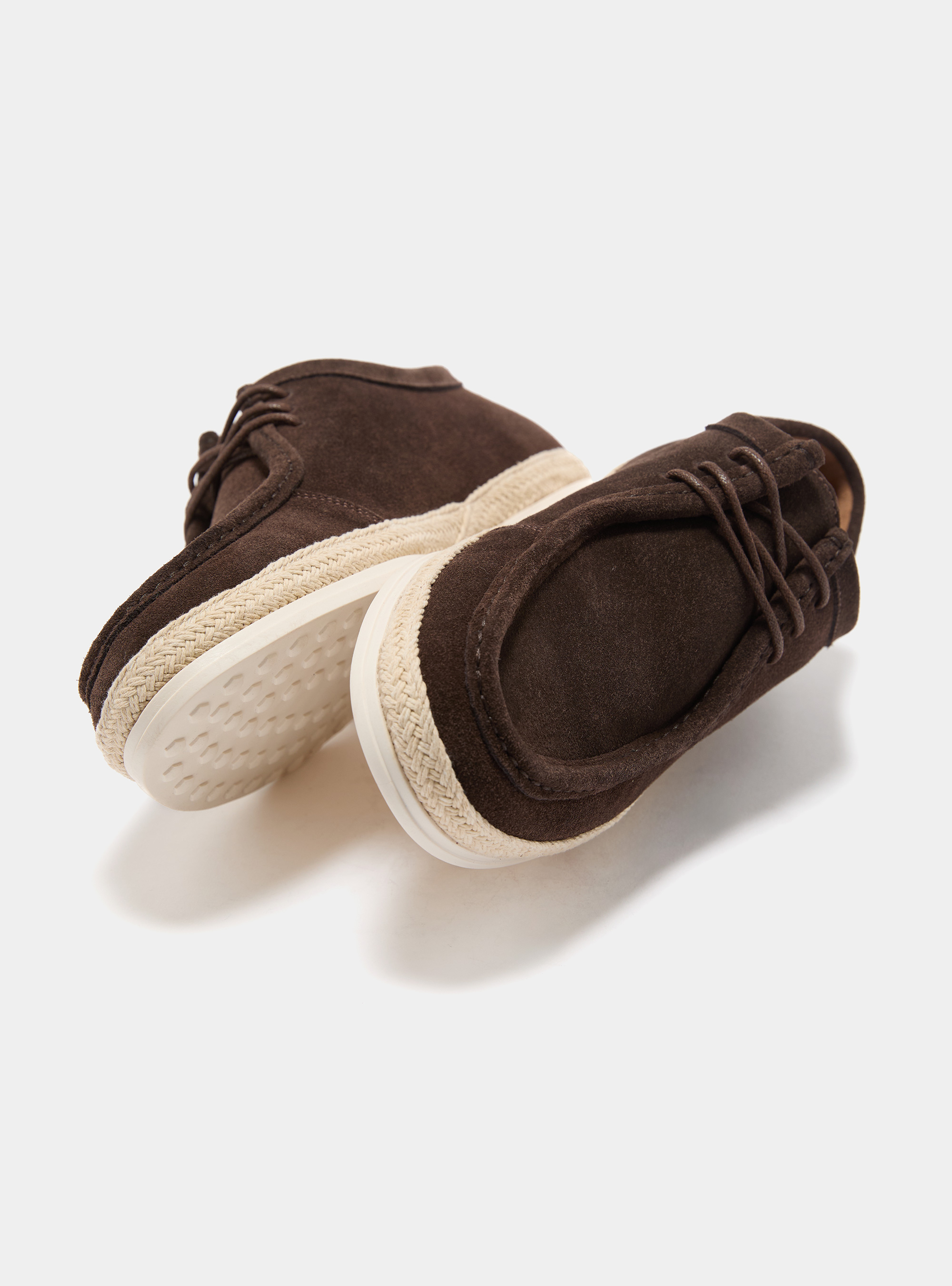 Paraboot &agrave; lacets en daim, MARRON