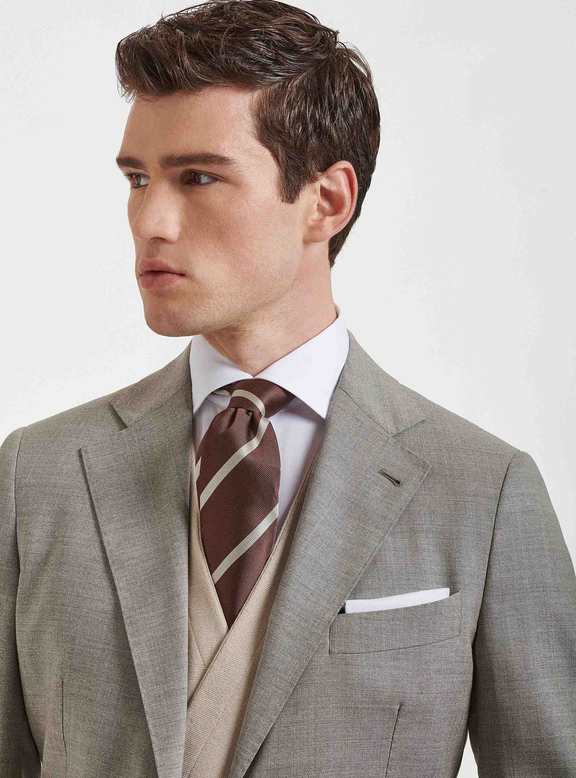 Pure wool suit blazer Vitale Barberis Canonico, ECRU
