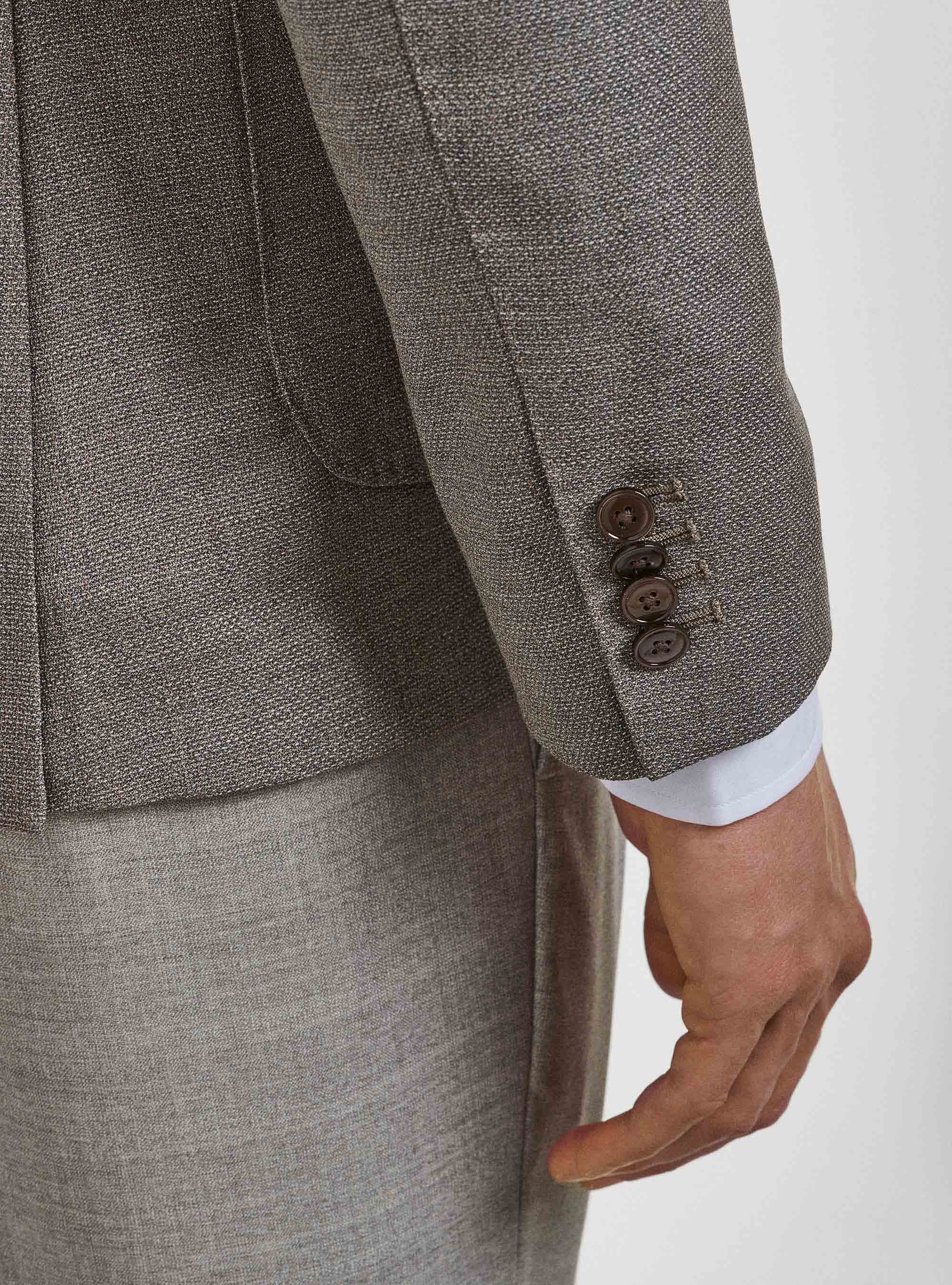 Veste en pure laine Vitale Barberis Canonico, BOUE