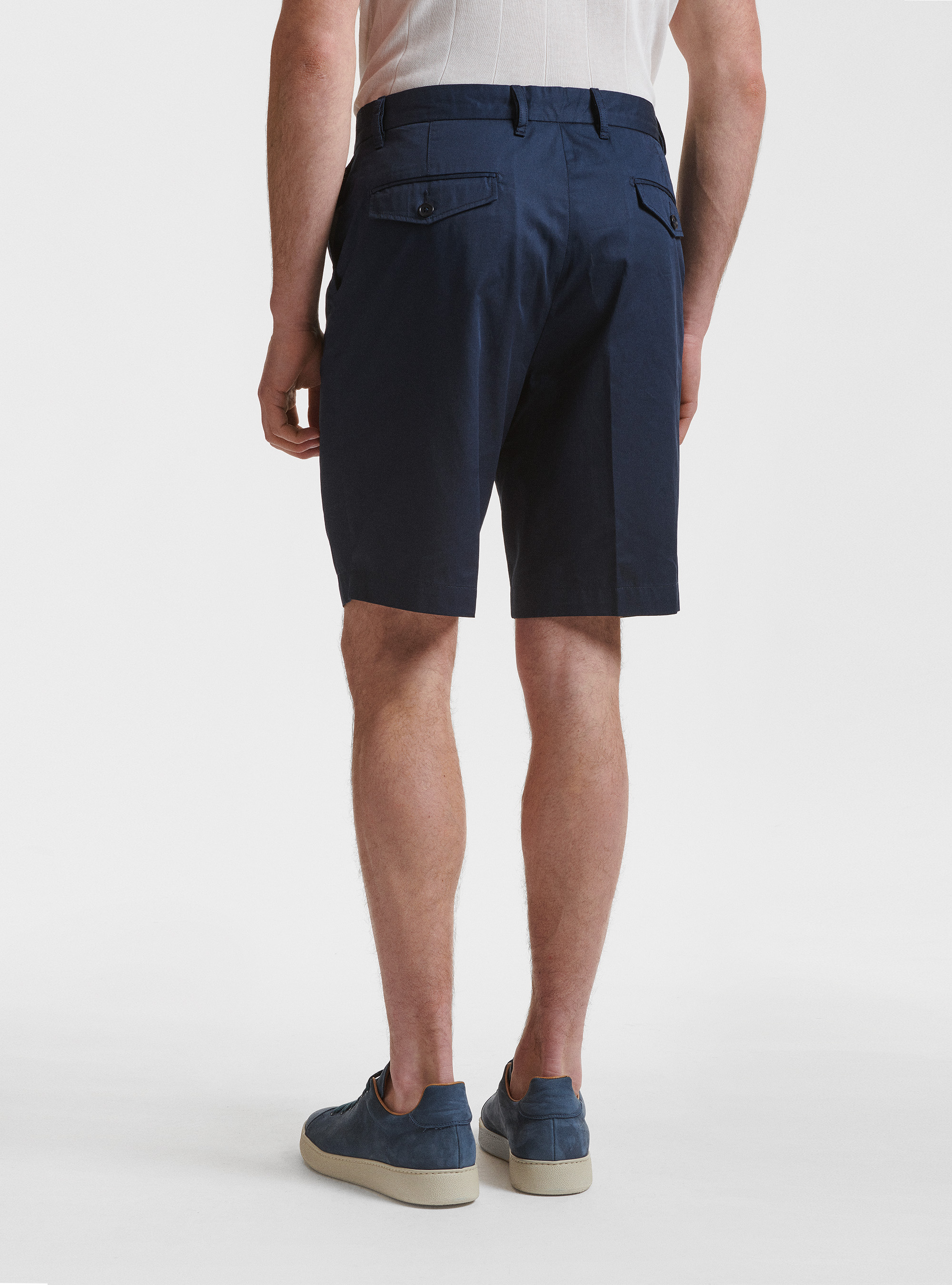 Bermudas de sarga ligera, AZUL MARINO