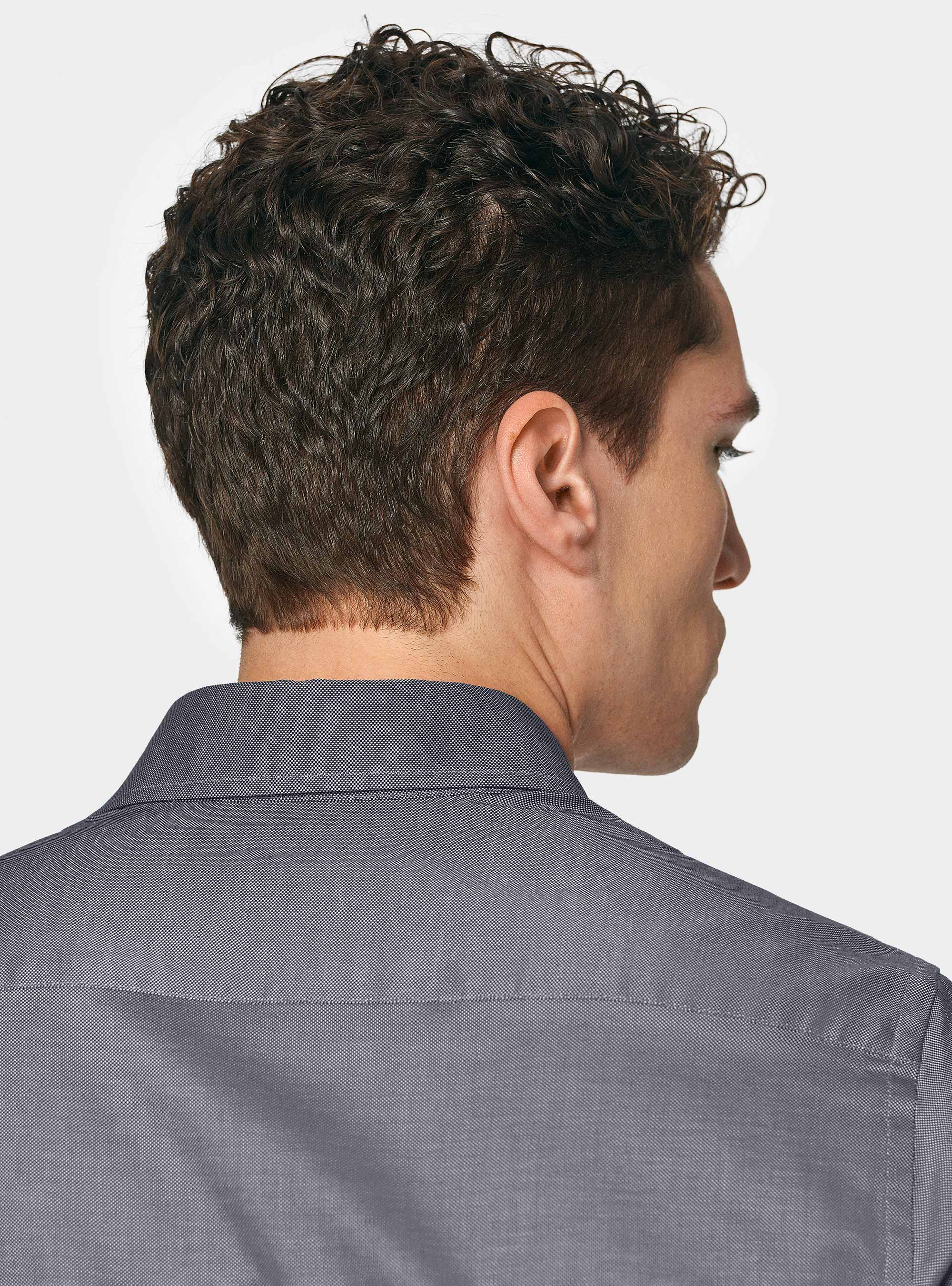 Camicia in cotone oxford, BLU NAVY