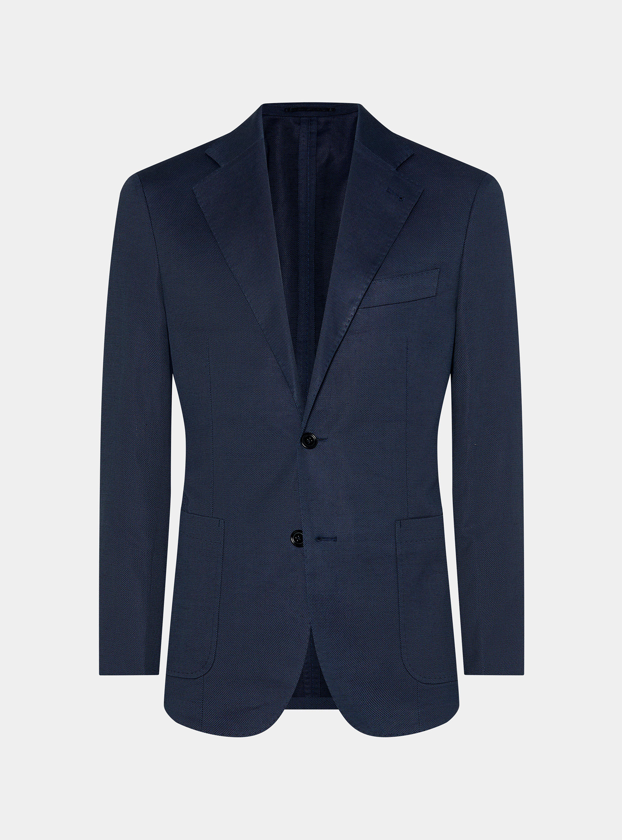 Pure wool hopsack blazer, NAVY BLUE