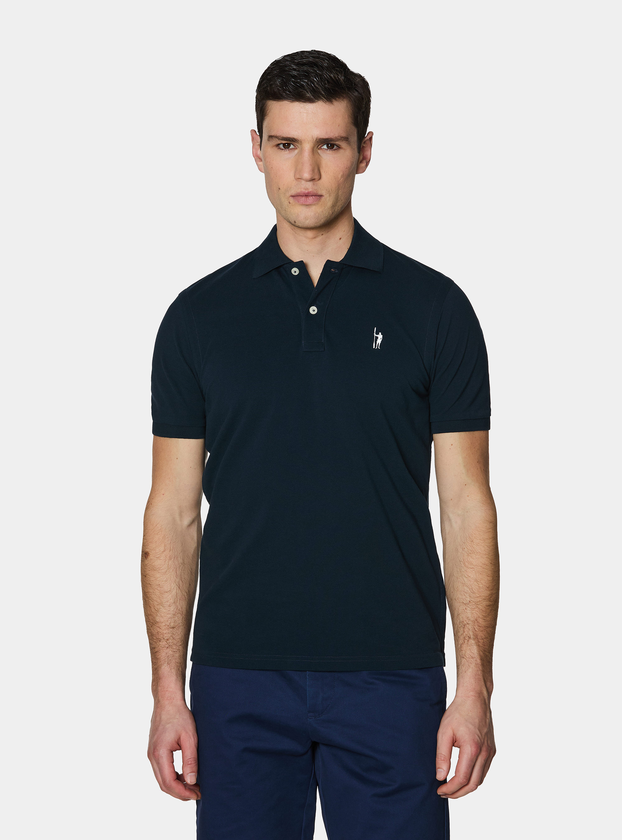 Klassisches Piqu&eacute;-Poloshirt, NAVY 0218C