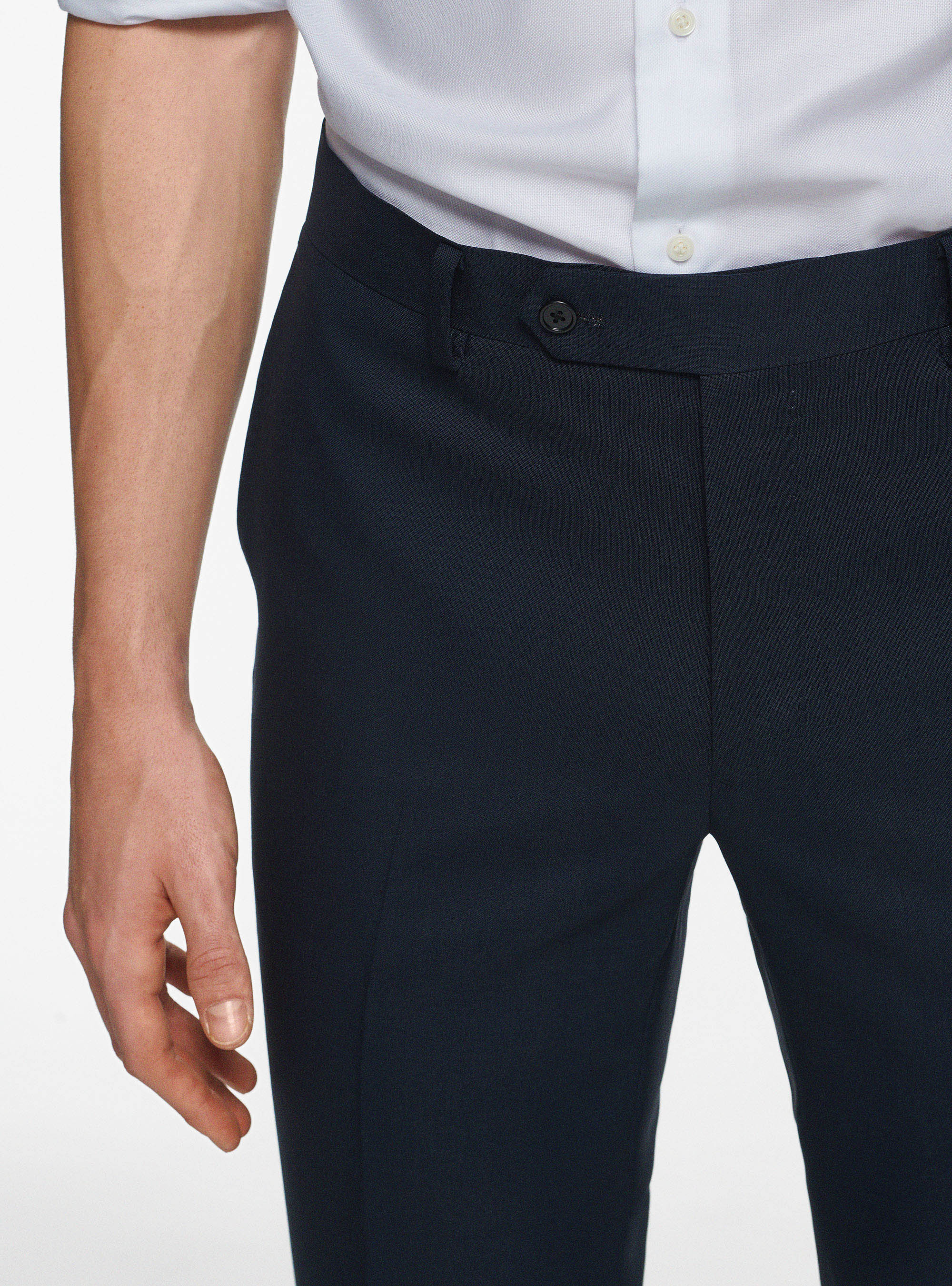 Drop 4 trousers in pure wool, MULTICOLOR