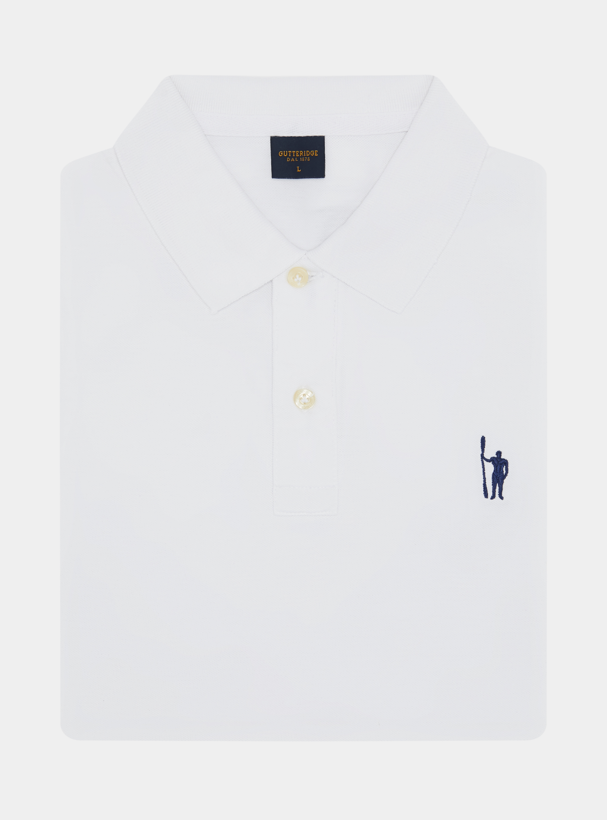 Polo classique en piqu&eacute;, BLANC