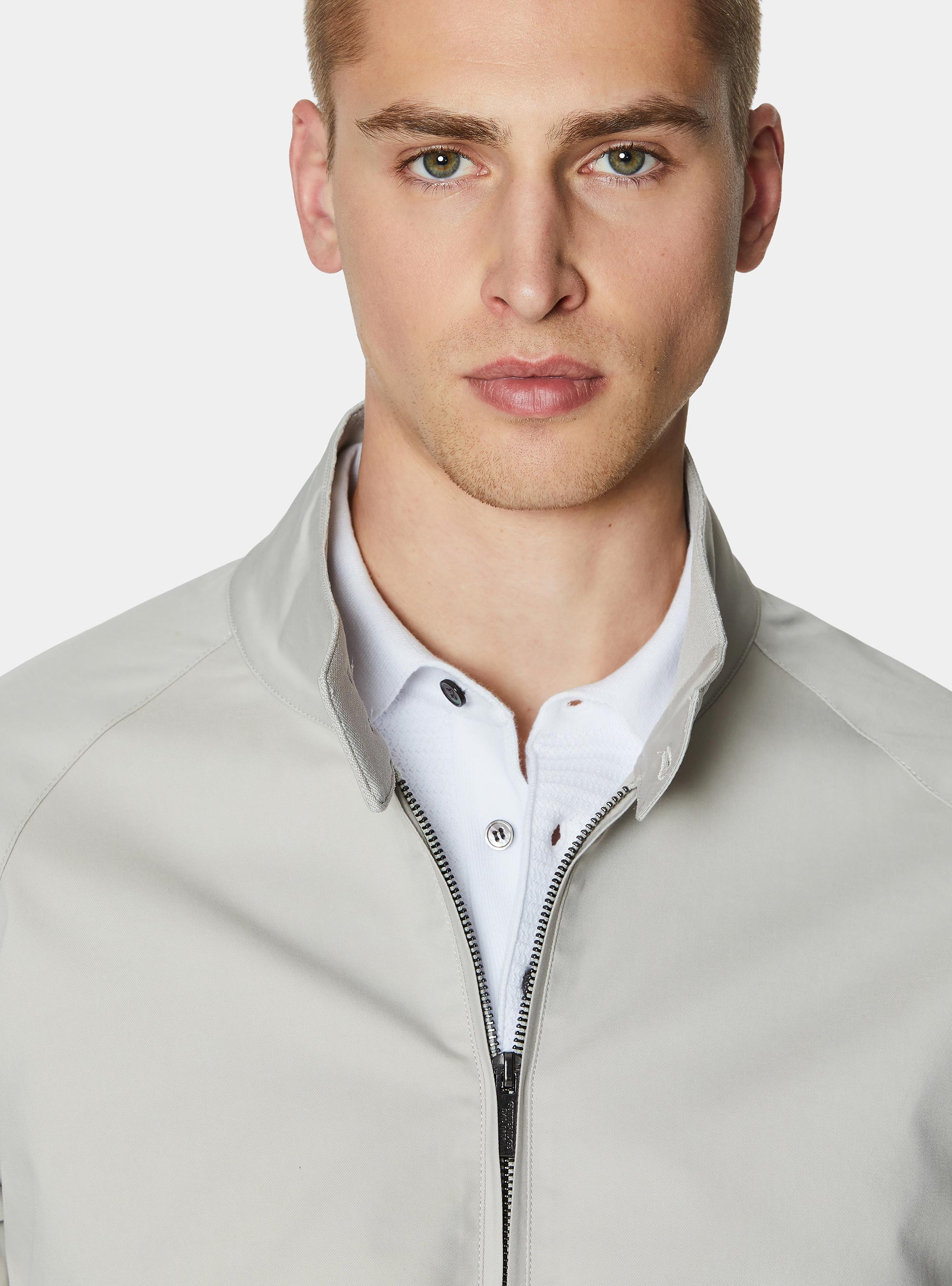 Blouson en coton m&eacute;lang&eacute;, &Atilde; CRU