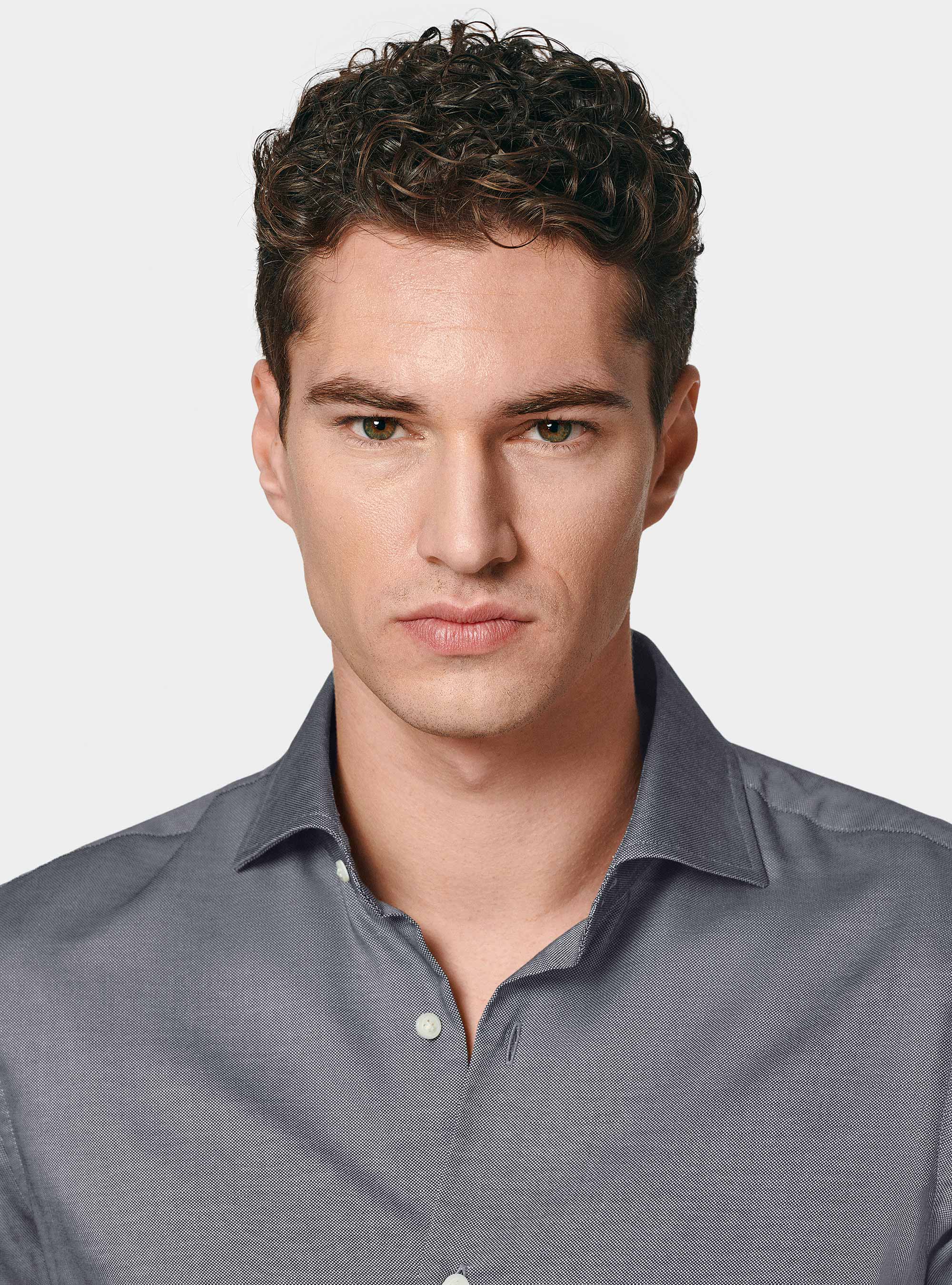 Camicia in cotone oxford, BLU NAVY