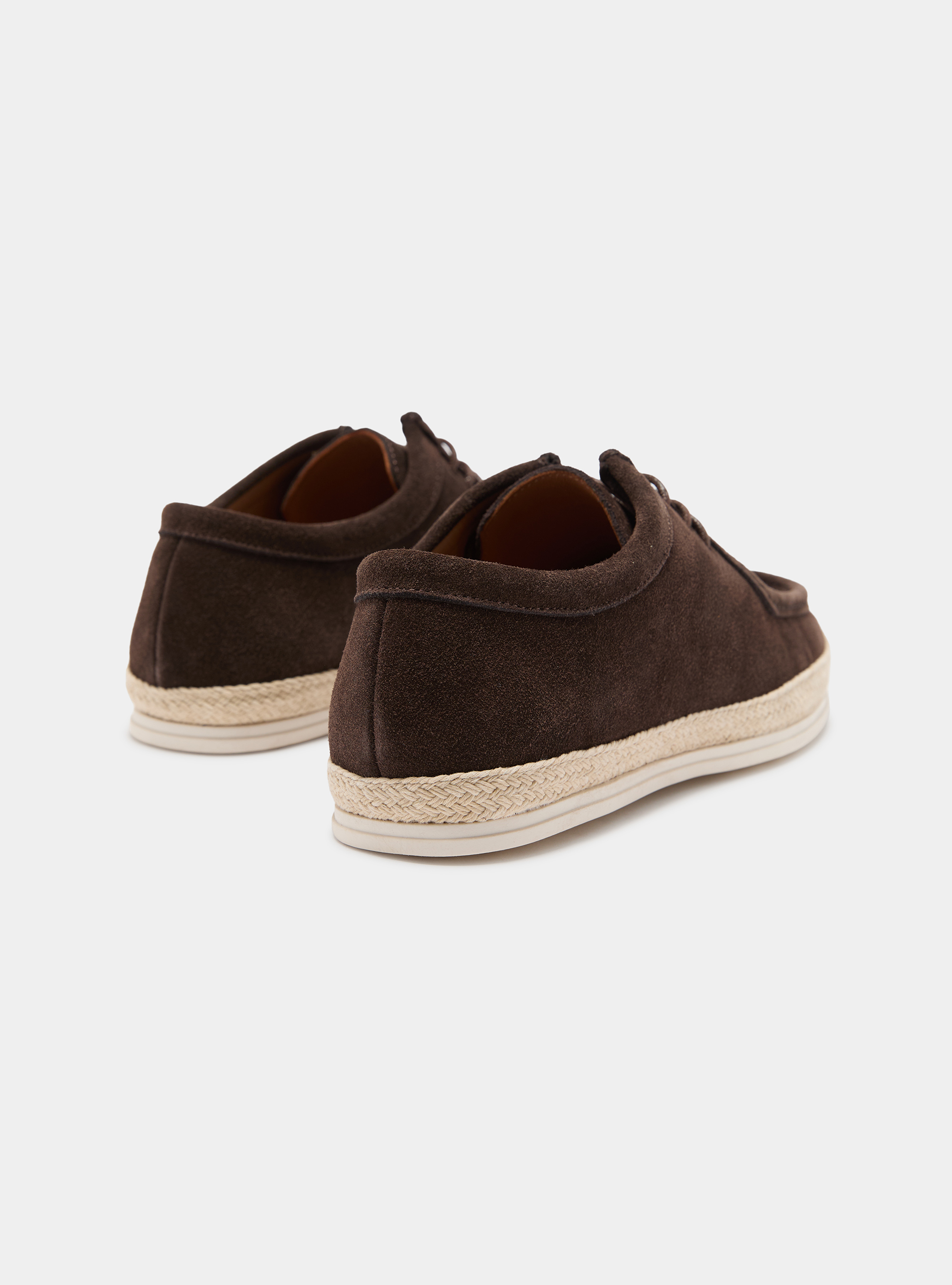 Paraboot &agrave; lacets en daim, MARRON