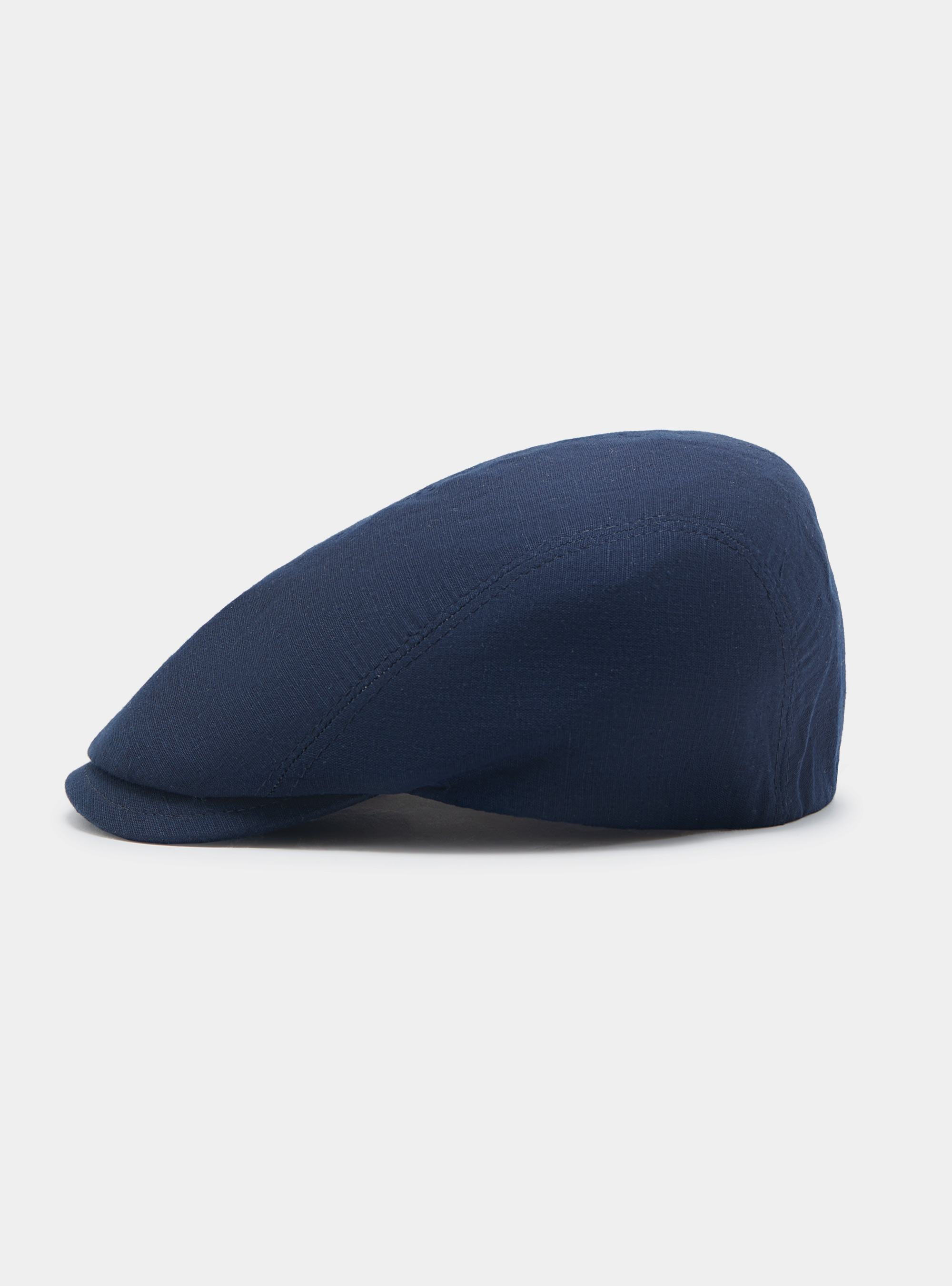 Pure linen hat, NAVY BLUE