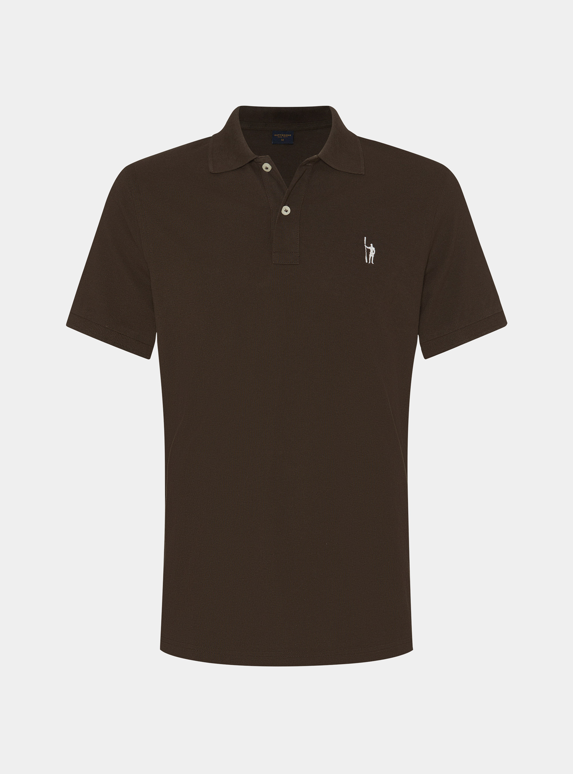 Polo classique en piqu&eacute;, MARRON